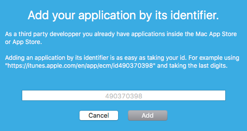 Add an application window Add an application window