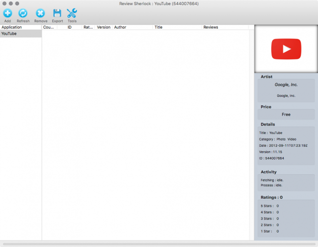 Review Sherlock with the YouTube application added Review Sherlock with the YouTube application added